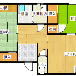 後藤寺駅前　徒歩１分　２ＬＤＫ　４万円　駅前で便利　駐車場もあり...