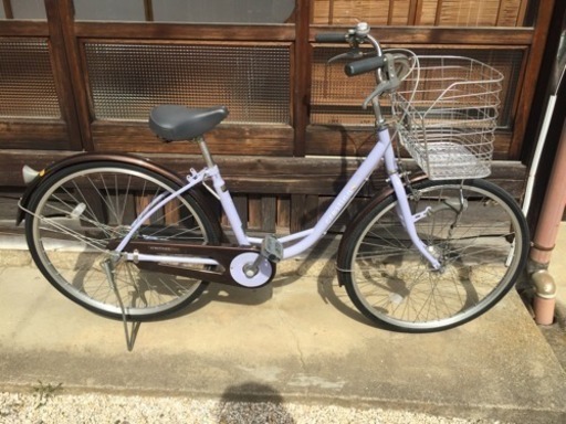 [ありがとうございました]値下げ！☆整備済☆美品 シティーサイクル 26インチ 変速なし  防犯登録料込み
