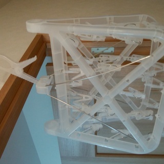 シンプルピンチハンガー（30個）白半透明
