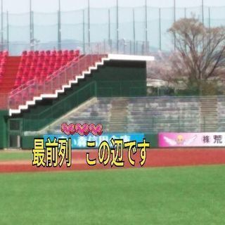 7/3 vsソフトバンク内野最前列はるか夢球場 大人3枚一組