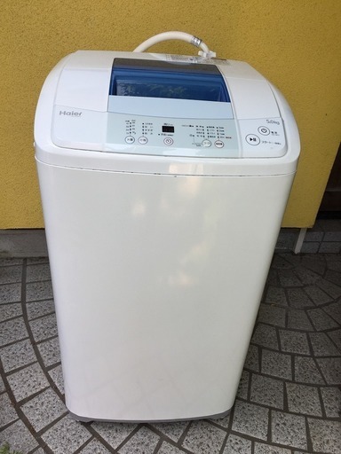 ハイアール 洗濯機 JW-K50H 2013年製 5kg 風乾燥