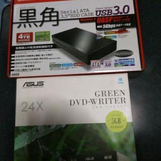 ASUS DRW-24D3ST  Owltech 黒角HDDケース