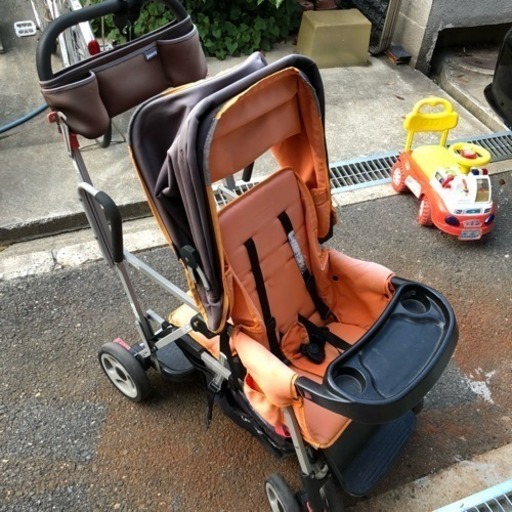 2人乗り ベビーカー 縦型
