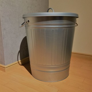 IKEA Garbage can　メタル製ゴミ箱　お部屋のインテ...