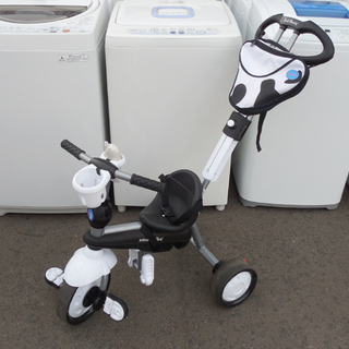 レトロ三輪車 赤 牛柄 牛柄 三輪車