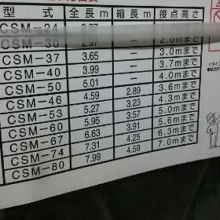 【新品・未使用】ピカ  2連はしご CSM-67