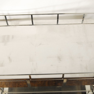 ステンレス　ワゴン　医療用　引出し3個　3段　両方手すり付き　車輪付　カート　作業台　病院　アントレ