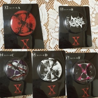 【2個〜】X JAPAN 一番くじ 缶ミラー