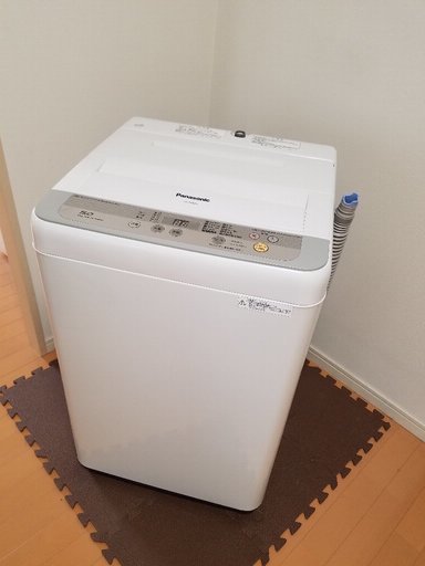 パナソニック☆NA-F50B10-S☆全自動洗濯機 5kg シルバー☆ほぼ新品