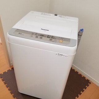 パナソニック☆NA-F50B10-S☆全自動洗濯機 5kg シルバー☆ほぼ新品