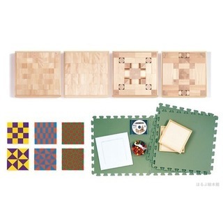 童具館 積み木のいろは45 WAKU-BLOCK45 4箱セット&カーペット 積木のいろは45 | 童具館｜オンラインショップ