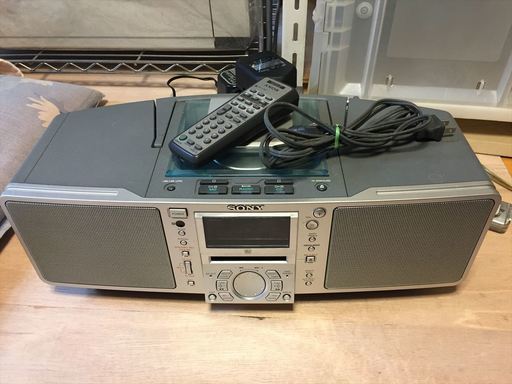 【中古】SONY　ＺＳ－Ｍ５０　（CD・MD・ラジオデッキ）引取希望