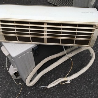 季節、空調家電 FUJITSU AS-J28A-W/AO-J28A ルームエアコン＊ジャンク品