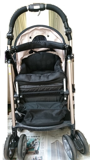 お得！早い者勝ち【美品；クリーニング済】Combi コンビ ベビーカー グランパセオ LZ-600 特別仕様 サークルブラック(CB)写真更新