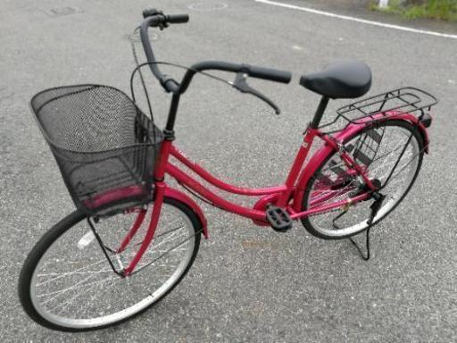 ママチャリ自転車(使用二ヶ月未満の美品です)　24インチ