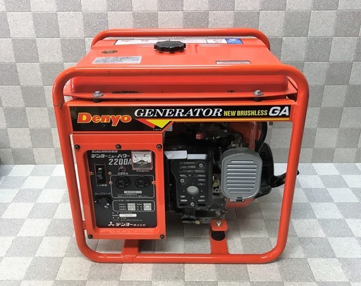 発電機 デンヨーニューパワー 2200A GA-2206A 22A 2,2kVA 60Hz 発電機 デンヨーニューパワー 2200A GA-2206A 22A 2,2kVA 60Hz