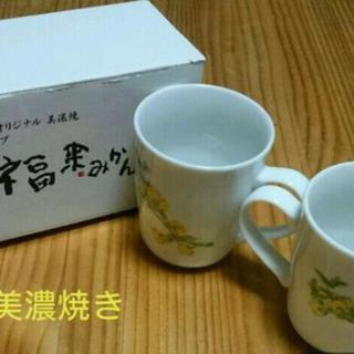 【再値下げ】片岡鶴太郎デザイン 美濃焼き マグカップ ペア