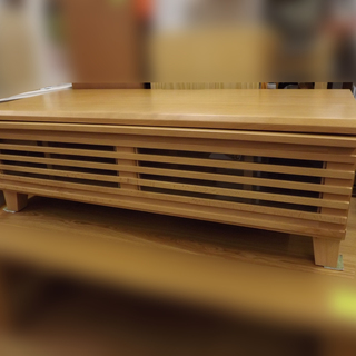 大川家具　テレビボード　扉収納付き　木目　１００ｃｍ　札幌　西岡発