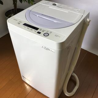 関東送料格安・2017年製 シャープ SHARP 5.5kg 全自動洗濯機 ES-GE5A-V 
