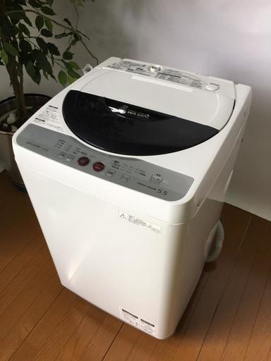 格安 SHARP シャープ 洗濯機 5.5kg ES-GE55K-B　川口市