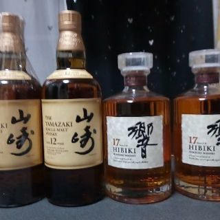 【値下げ】山崎12年×2本+響17年×2本