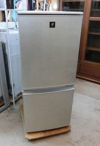 【販売終了しました。ありがとうございます。】SHARP　2ドア　冷凍冷蔵庫　SJ-PD14X　2013年製　中古品
