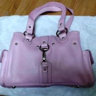 ピンク皮製ハンドバッグ/ドイツで購入