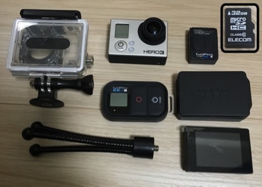 GoPro HERO3 カメラ & 付属品類 & LCDタッチ バックパック