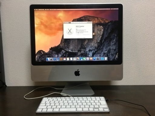 【美品】iMac (Early 2009) 4GB 2.66GHz Core2Duo 20インチ OS X Yosemiteインストール済み