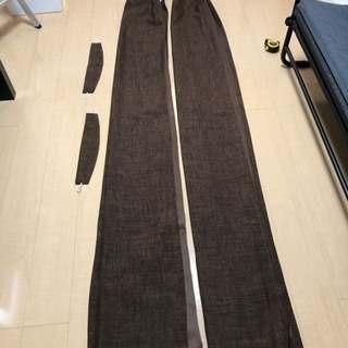 【美品】遮光1級カーテン（100cm×210cm ブラウン 2枚）