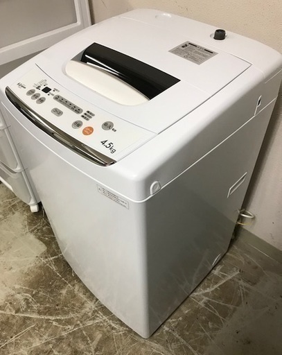 【高年式　安心の3か月保証　配達・設置OK】エスケイジャパン 全自動洗濯機 4.5kg ホワイト 型番：SW-M45A