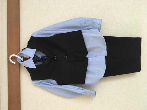 ２着　　男の子フォーマル (110cm) と 靴(17cm) サスペンダー付き