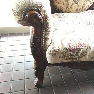 インテリア フランスアンティーク セティ ソファ アームチェア