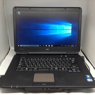 売り切れ5/5Y○J14○NEC VK25TX-F○Windows10 64bit メモリ2ギガ DVDRW