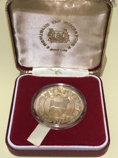 シンガポール 干支 壬戌 $10銀貨 1982年  Singapore 10Dollars Silver Proof Coin
