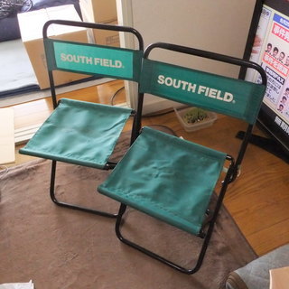 中古 キャンプ用の椅子 SOUTH FIELD （小）2個