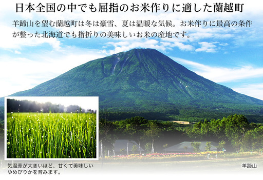 29年度産北海道蘭越産（らんこし米）「ゆめぴりか」玄米20㎏農家直送