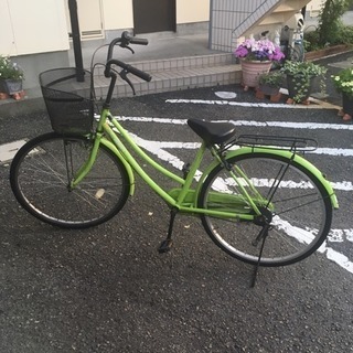 GW 自転車 黄緑