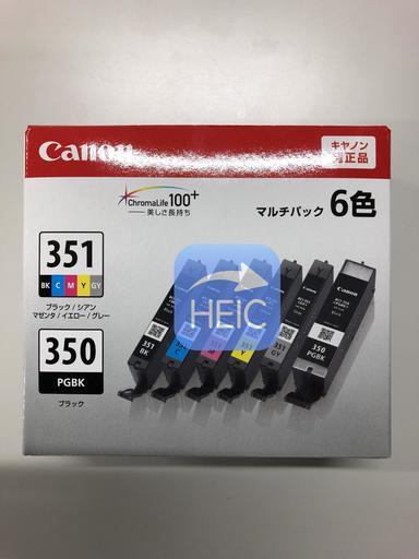 【商談中】キヤノン CANON BCI-351　（BK/C/M/Y）+BCI-350 マルチパック [インクタンク]
