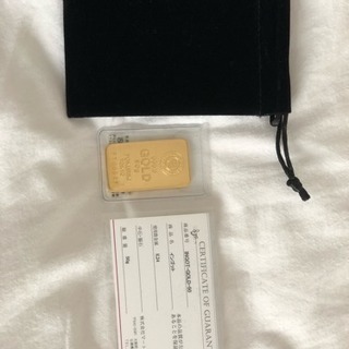 早い者勝ち！【 ゴールドバー75g】   75g 純金 金 GOLD インゴット 金地金 純金バー【保証書付き】