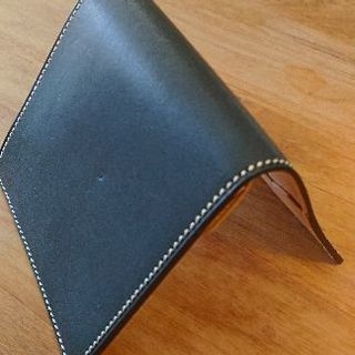 財布ミニ　万双　ブライドルレザー　グリーンです。