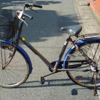【価格改定】中古自転車26インチ　青