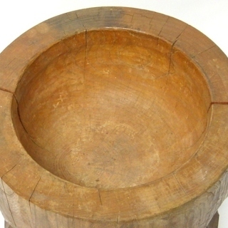 臼 欅 けやき 天然木 切株 餅つき 正月 行事 高さ39cm 直径40cm 重さ22kg