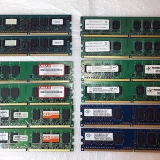 DDR2メモリ PC2-6400,6400U 2Gx4,1Gx6...