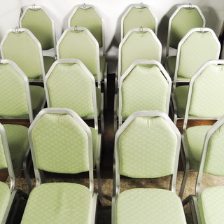 レセプションチェア アルミフレーム 若葉色 スタッキングチェア 180脚セット 宴会会場ホテルブライダル式場アントレ