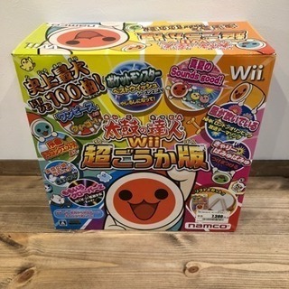 【Wiiソフト】太鼓の達人 Wii 超ごうか版 太鼓&バチ2個セ...