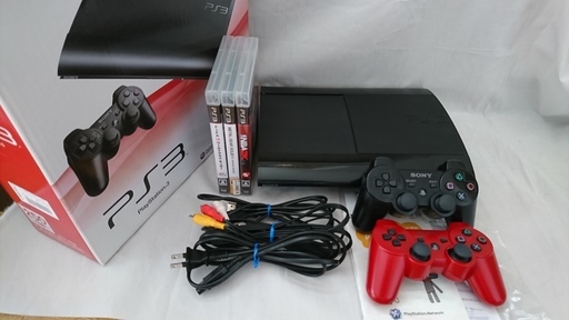 すぐに遊べるセット◆PS３(プレステ３)本体 ２５０GB ソフト３本付き/ゲーム機/プレイステーション3