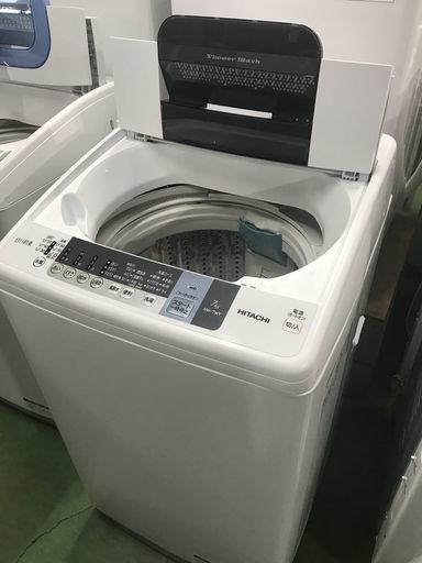 美品！HITACHI 日立 白い約束 NW-7WY 7.0kg 全自動 洗濯機 2015年