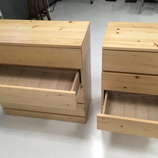 無印良品　パイン材　チェスト　廃盤品 手渡し☆ 無印良品パイン材4段チェスト廃盤品