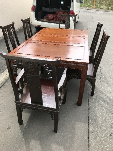 中古ダイニングテーブルセット６人用